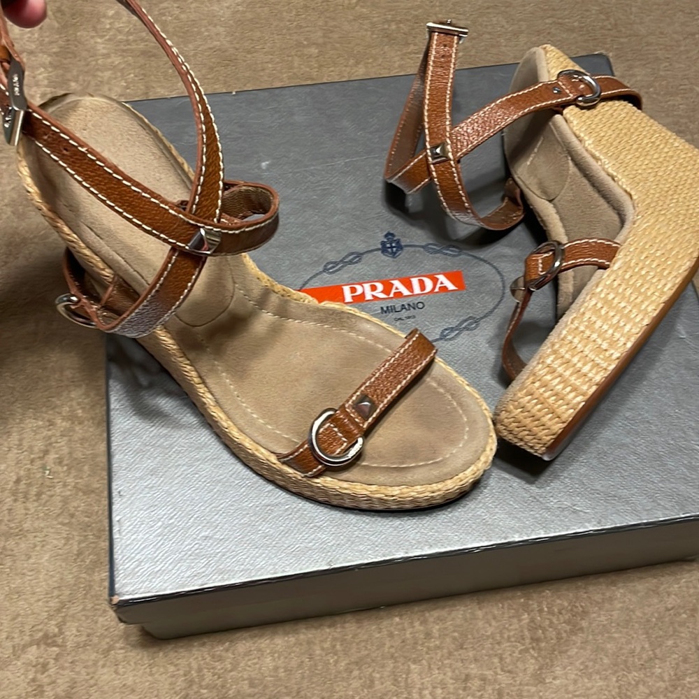 Prada wedges